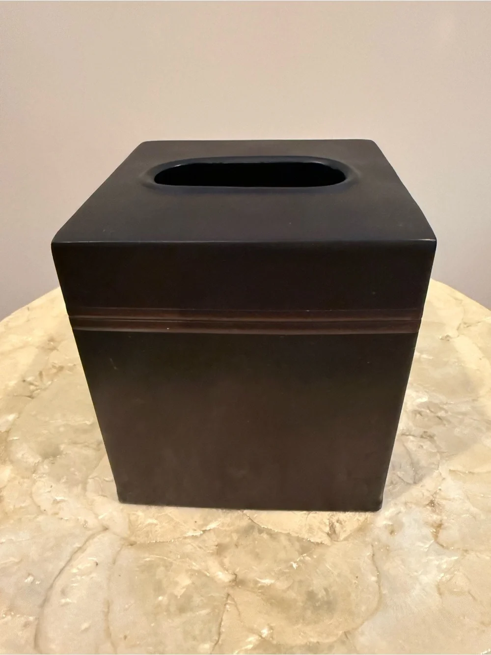 Matte Dark Brown Decorative Metal 3-Piece Bathroom Set